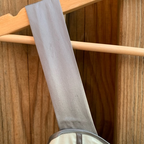 Burlapp Silvery Gray Nautical Cotton Silk Dress - Picture 9 of 9